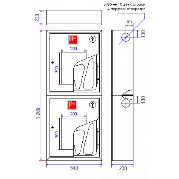 Шафа пожежна ШПК-321 НОК