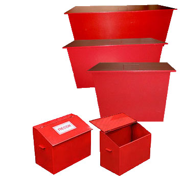 Пожежний ящик для піску об'ємом 0.5 м3