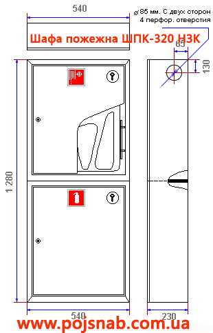 Шафа пожежна ШПК-320 НЗК